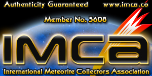 IMCA — International Meteorite Collectors Association, membro nº 5608